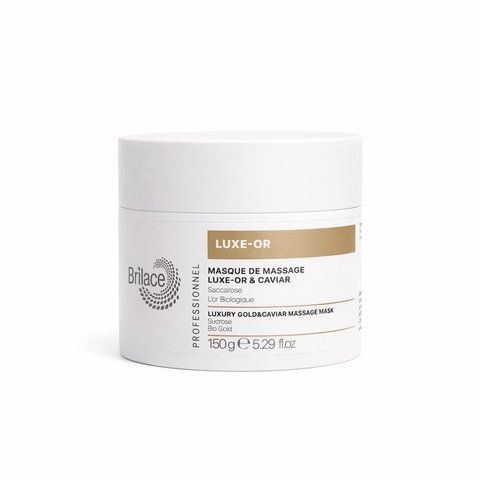 Масажна маска з золотом та чорною ікрою Brilace luxury gold&caviar massage mask 150g 0041.1 фото