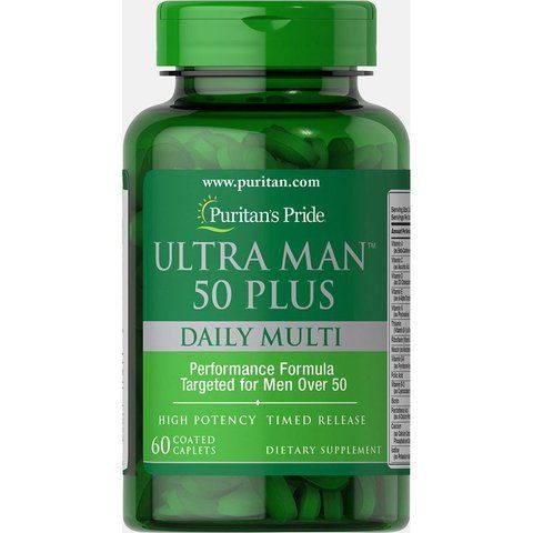 Мультивітаміни для людей 50+ / Ultra Man&trade; 50 Plus - 60 Caplets 100-41-2969026-20 фото