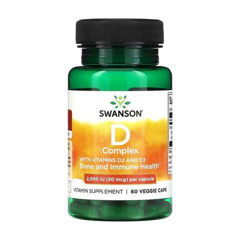 Вітамін D / D Complex D2 abd D3 2000iu(50mcg) - 60caps 100-65-8152362-20 фото