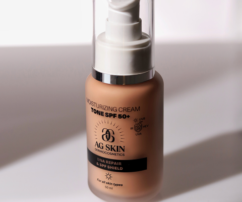 УВЛАЖНЯЮЩИЙ КРЕМ 3 ТОНОМ SPF 50+ ТОН №2 AG SKIN MOISTURISING CREAM TONE SPF 50+ TONE №2 50ml AG012 фото