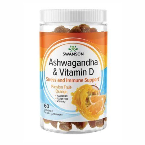Адаптогени / Ashwagandha Vitamin D - 60 Gummies Passion Fruit-Orange 2022-09-1082 фото