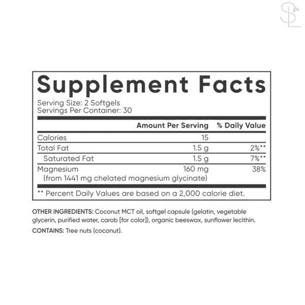 Магній / Magnesium Glycinate 160mg - 120 softgels 2023-10-4403 фото