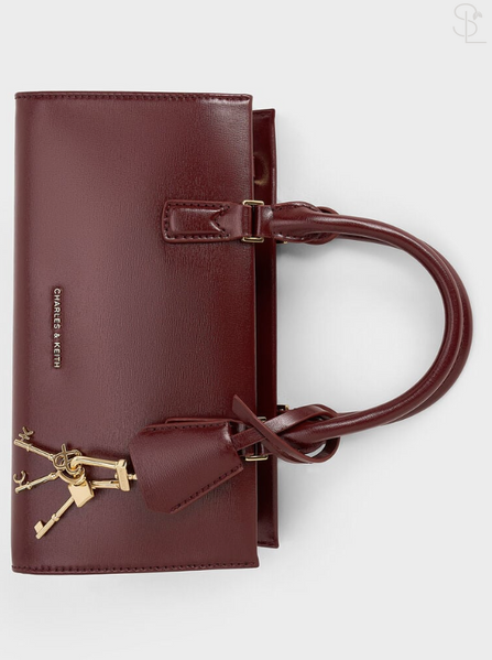 Сумка Charles&Keith Mini Kerry Tote Bag Mulberry Plum 87483353 фото