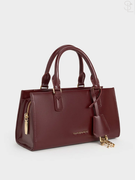Сумка Charles&Keith Mini Kerry Tote Bag Mulberry Plum 87483353 фото