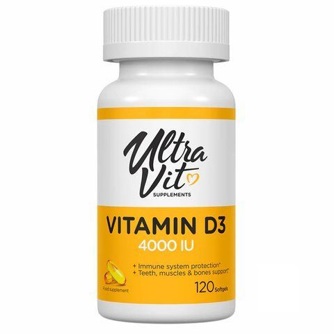 Вітамін D / Vitamin D3 4000IU - 120 softgels 2022-10-0307 фото