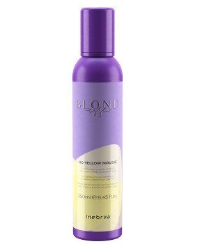 Мус-кондиціонер для русявого, освітленого або сивого вол. Inebrya Blondesse No-Yellow Mousse 250ml 1026222 фото