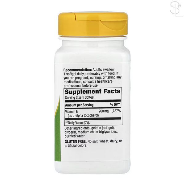 Витамин E / Vitamin E D-Alpha Tocopherol - 100 Softgels 2023-10-6854 фото