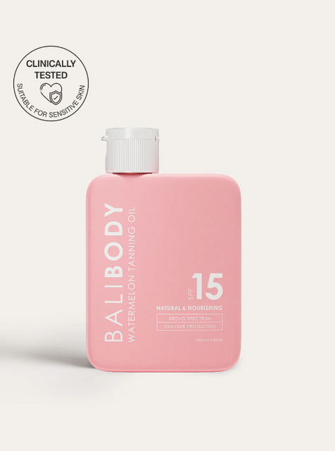 Масло для усиления загара Bali Body Watermelon Tanning Oil SPF15 100 мл 987654325 фото