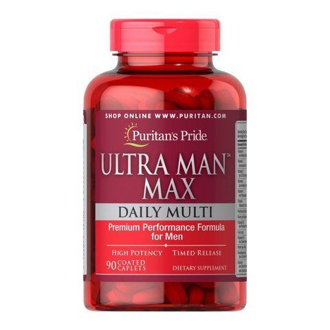 Мультивітаміни для чоловіків / Ultra Man Max - 90caps 100-18-6164047-20 фото