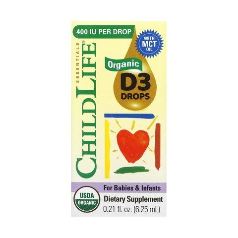 Витамин D/Organic Vitamin D3 Drops - 6.25 ml 2023-10-3469 фото