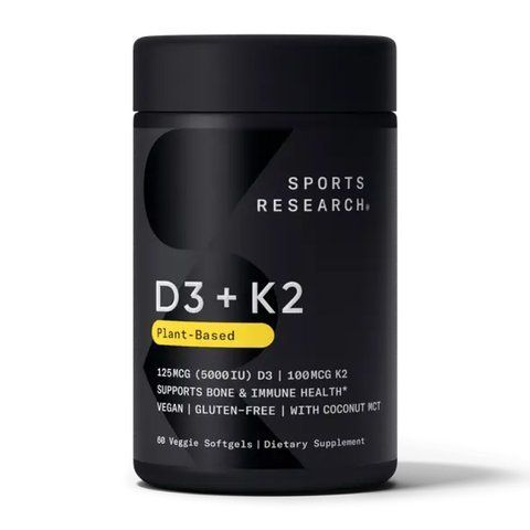 Вітамін D3+K2 / Vegan D3 5000iu + Vitamin K2 100mcg - 60 softgels 2023-10-4010 фото