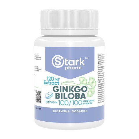 Адаптогени / Ginkgo Biloba Extract 120mg - 100 tabs 2024-11-0526 фото