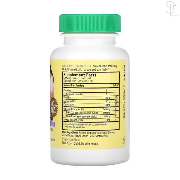 Дієтична добавка Prenatal DHA - 30 softgels 2023-10-3472 фото