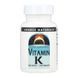 Вітамін K / Vitamin K 500 mcg - 100 tabs 2023-10-6146 фото 1