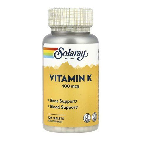 Витамин K / Vitamin K-1 100mcg - 100 tabs 2023-10-6740 фото