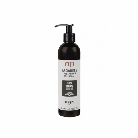 Разглаживающая маска на основе карбона Dikson Detox Argabeta Vegan 250ml 110641 фото