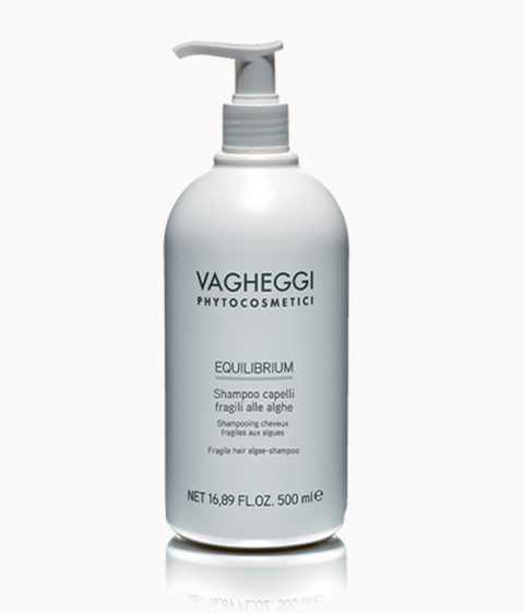 NEW! Розгладжуючий шампунь з водоростями VAGHEGGI Equilibrium Algae Shampoo For Fragile Hair 500ml 136201 фото