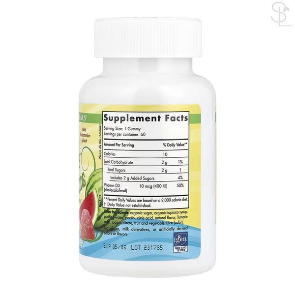 Вітамін D / Vitamin D3 Gummies Kids - 60 gummies 2023-10-5964 фото