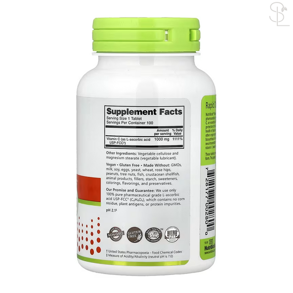 Вітамін С / Vitamin C 1000 mg - 100 tabs 2023-10-7435 фото