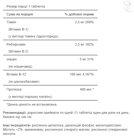 Вітамін B12(Кобаламін) / B-Complex B-12 - 90tabs 100-96-8182473-20 фото