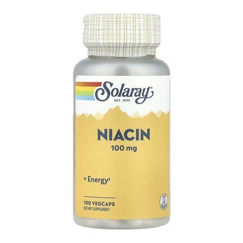 Витамин B3 (Ниацин) / Niacin 100mg - 100 vcaps 2023-10-6742 фото