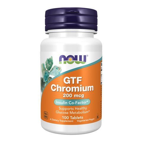 Хром / GTF Chromium 200mcg - 100 tabs 2022-10-0672 фото