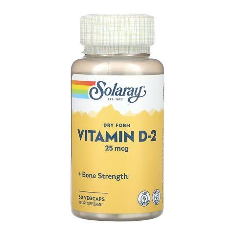 Вітамін D / Vitamin D-2 25 mcg - 60 vcaps 2023-10-6764 фото