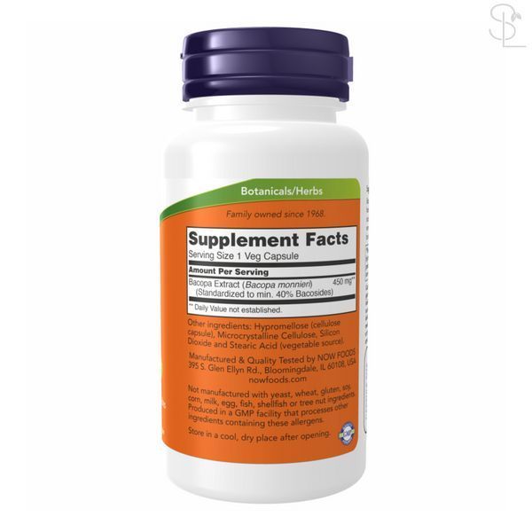 Адаптогени / Bacopa Extract 450 mg - 90 vcaps 2022-10-0985 фото