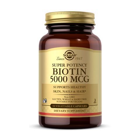 Вітамін B7(Біотин) / Biotin 5000 mcg - 50 vcaps 2023-10-3703 фото