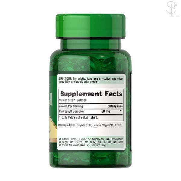 Хлорофіл / Chlorophyll Concentrate 50mg - 100 softgels 2023-10-4580 фото