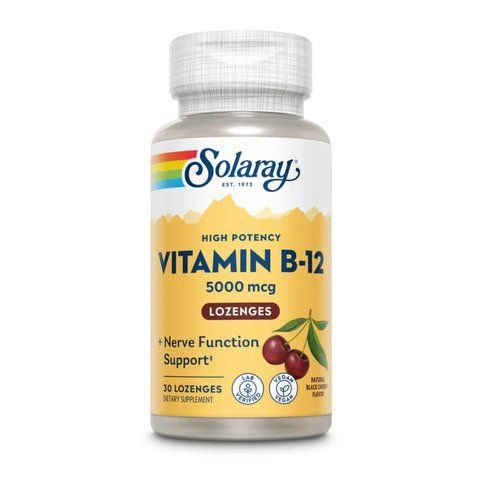 Вітамін B12(Кобаламін) / Vitamin B-12 5000mcg - 30 lozenges Natural Cherry 2023-10-2388 фото