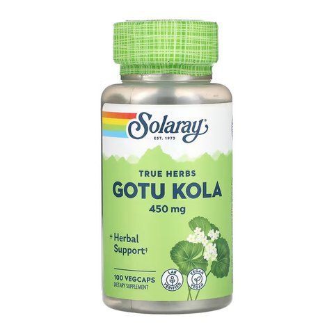 Адаптогены / Gotu Kola Aerial 450mg - 100 vcaps 2023-10-6721 фото