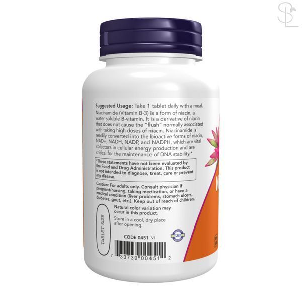 Витамин B3 (Ниацин) / Niacinamide 1000 mg - 90 tabs 2023-10-3276 фото