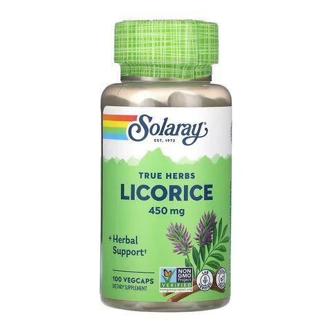 Адаптогены / Licorice 450mg - 100 vcaps 2023-10-6722 фото