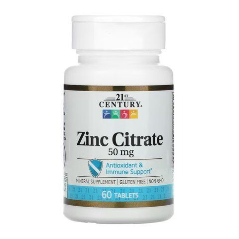 Цинк / Zinc Citrate 50 mg - 60 tabs 2023-10-7129 фото