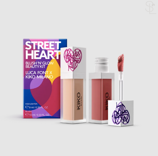 Набор для лица Kiko Milano жидкие румяна и хайлайтер Street Heart 794018 фото