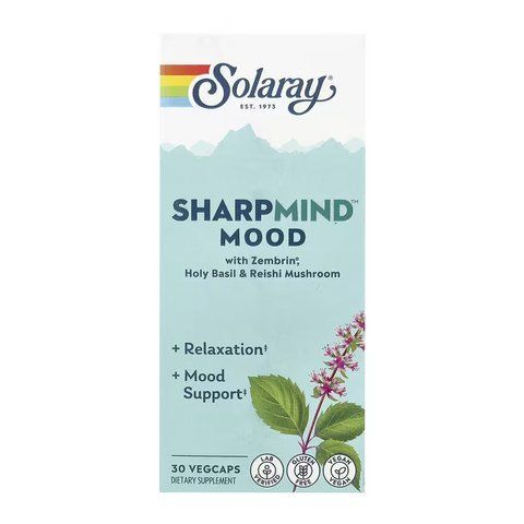Адаптогены / SharpMind Nootropics Mood CTN - 30 vcaps 2023-10-6976 фото