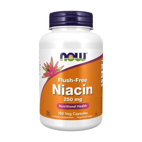 Витамин B3 (Ниацин) / Flush-Free Niacin 250mg - 180 vcaps 2023-10-4537 фото