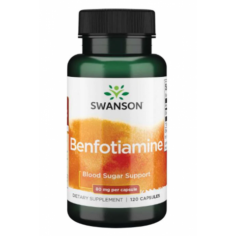 Вітамін B1 (Тіамін) / Benfotiamine 80mg - 120caps 100-93-2290573-20 фото