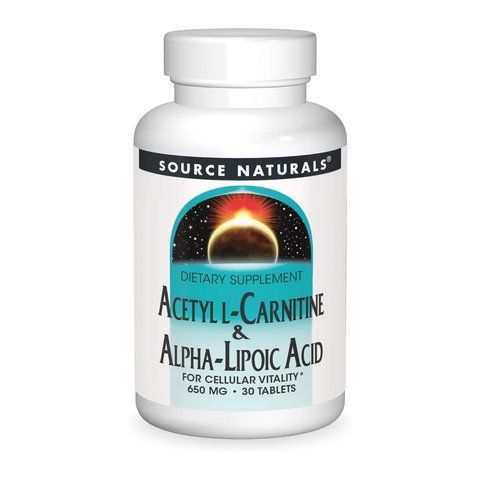 Аминокислотa / Acetyl L-Carnitine & Alpha-Lipoic Acid 650 mg - 30 tabs 2023-10-6608 фото