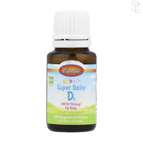 Витамин D/Super Daily D3 for Baby 400IU - 365 Veg drops 10.3 ml 2023-10-4554 фото