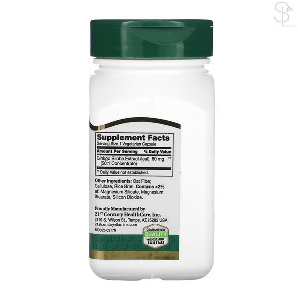 Адаптогены / Ginkgo Biloba Extract - 60 vcaps 100-70-0455094-20 фото