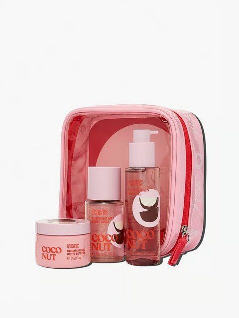 Подарочный набор Victoria's Secret Coconut Let&rsquo;s Glow Away Shimmer Travel Set 35168 фото