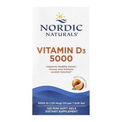 Вітамін D / Vitamin D3 5000 - 120 mini softgels 2023-10-7855 фото