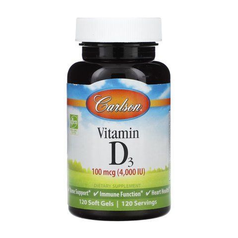 Вітамін D / Vitamin D 4000 IU - 120 softgels 2023-10-4557 фото