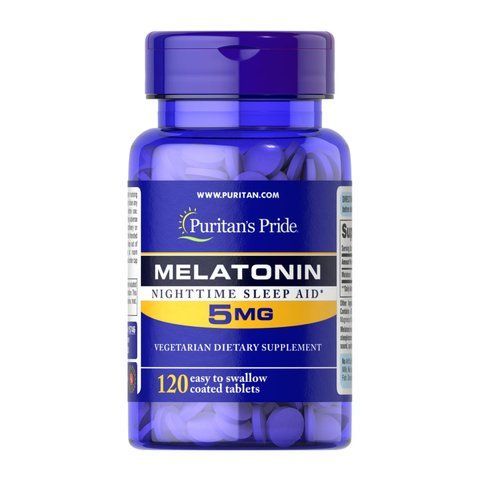 Мелатонін / Melatonin 5mg - 120 tabs 2023-10-2178 фото