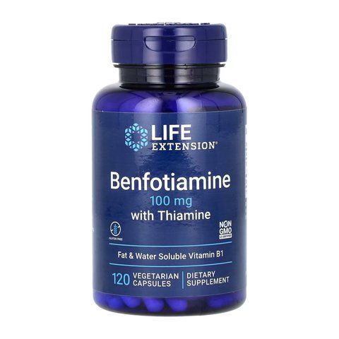 Вітамін B1 (Тіамін) / Benfotiamine with Thiamine	100 mg - 120 vcaps 2022-10-1882 фото