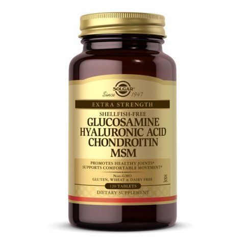 Хондропротекторы / Glucosamine Hyaluronic Acid Chondroitin MSM (Shellfish-Free) - 120 tabs 2023-10-4122 фото
