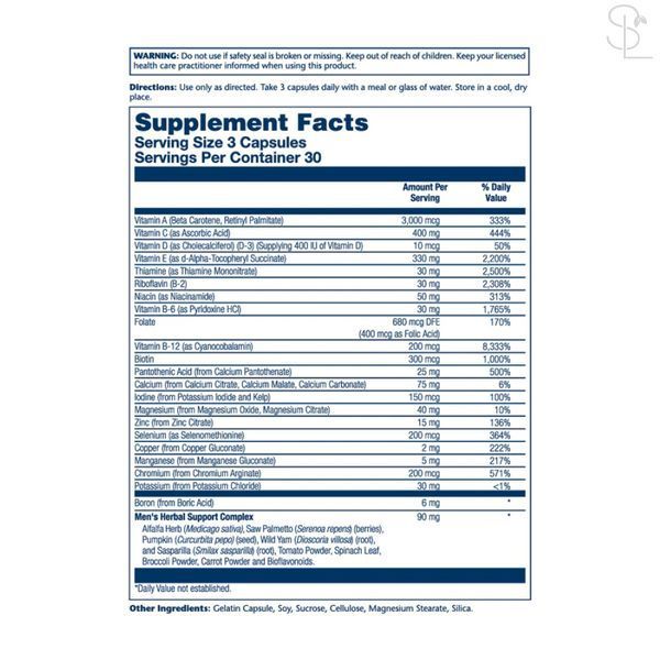 Мультивітаміни для чоловіків / Men's Golden Multi-Vitamin - 90 caps 2023-10-2135 фото