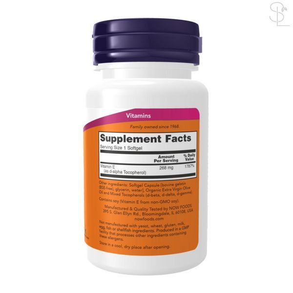Вітамін E / Vitamin E-400 With Mixed Tocopherols - 50 softgels 100-13-7885052-20 фото